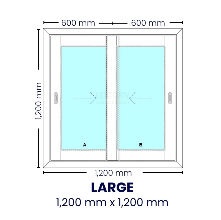 Express Sliding Window (Two Panels)
