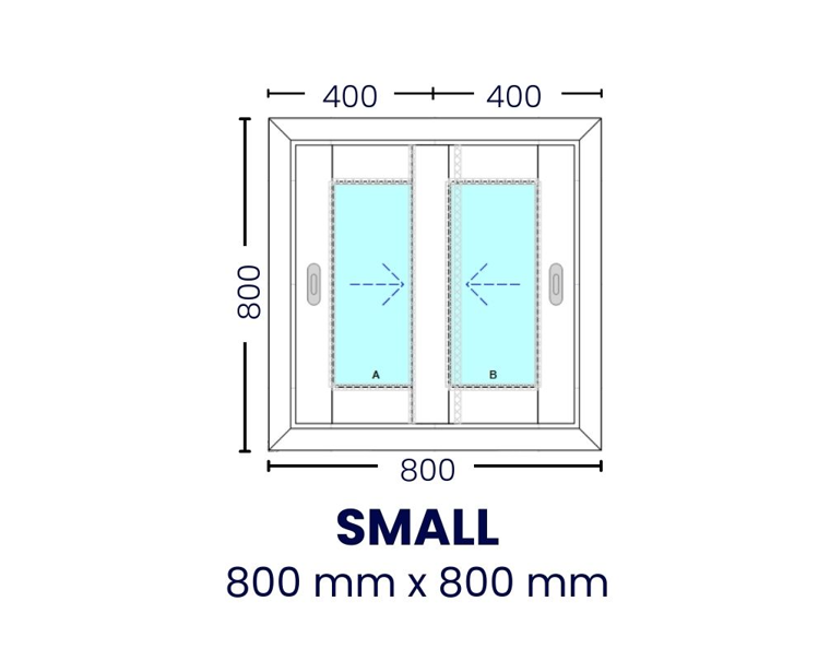 Express Sliding Window (Two Panels)